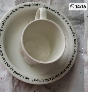 Wedgwood Peter Rabbit Cup and Porridge Bowl Set